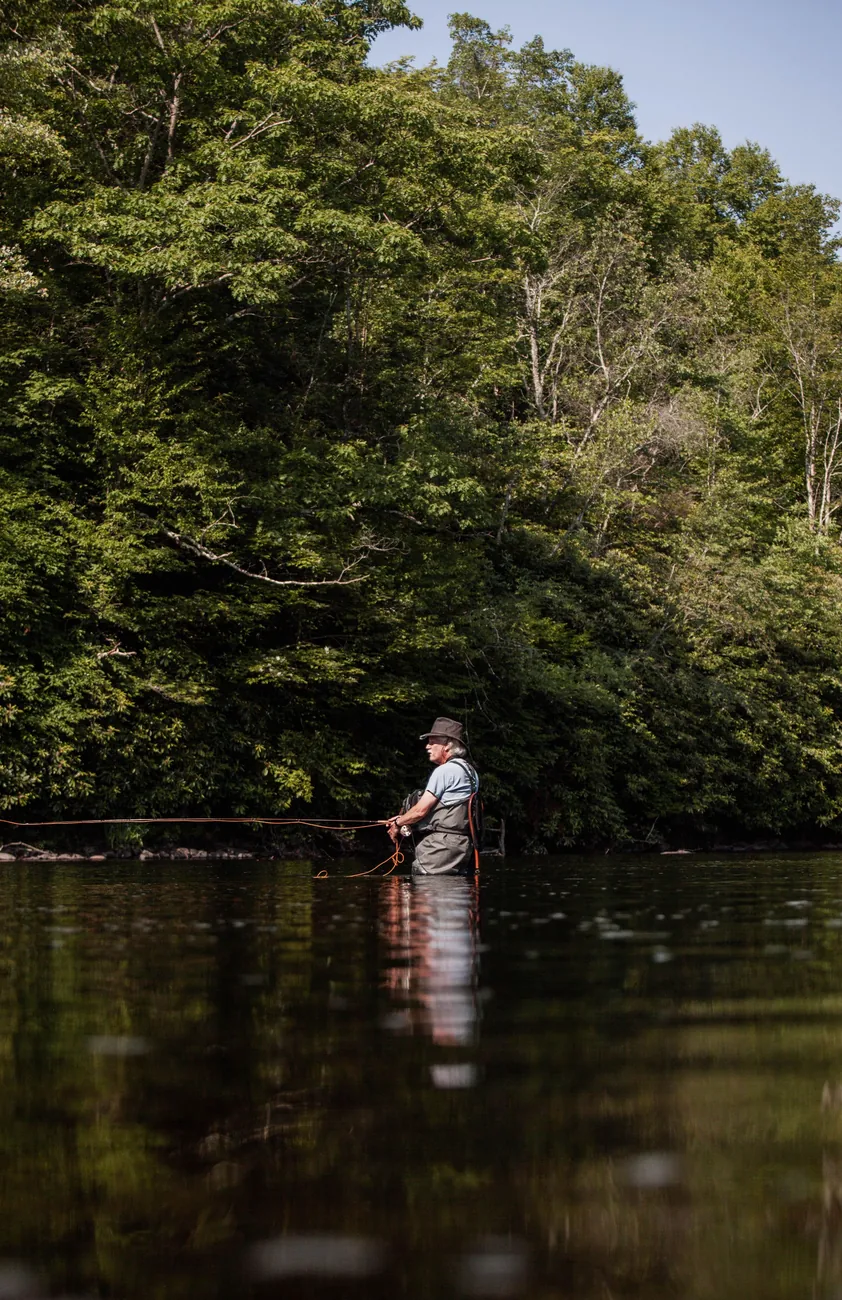 Pêche à la mouche en rivière